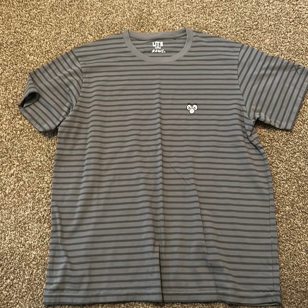 Uniqlo Kaws Stripe Tee Sz XL